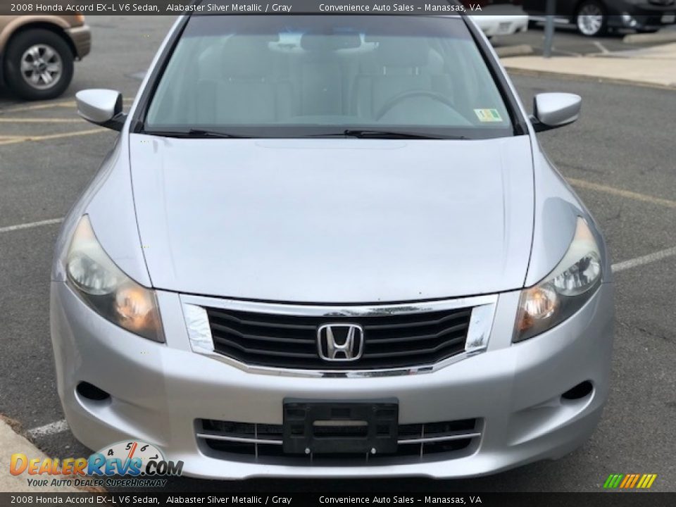 2008 Honda Accord EX-L V6 Sedan Alabaster Silver Metallic / Gray Photo #4