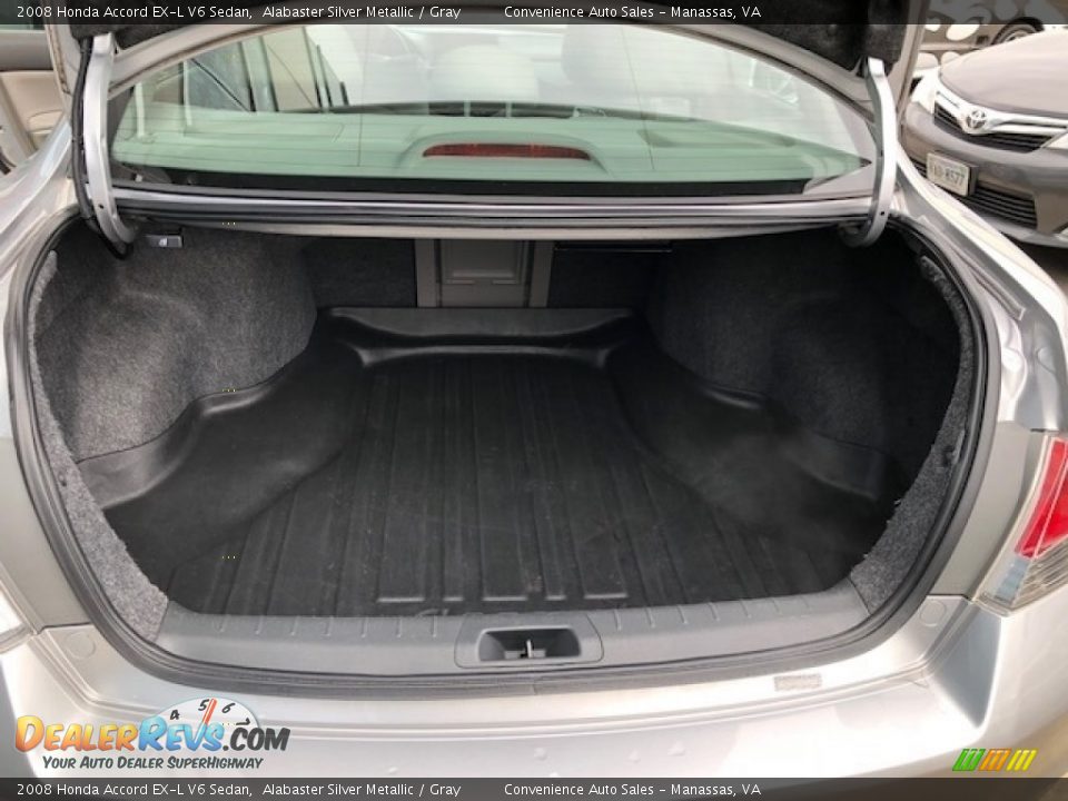 2008 Honda Accord EX-L V6 Sedan Alabaster Silver Metallic / Gray Photo #7