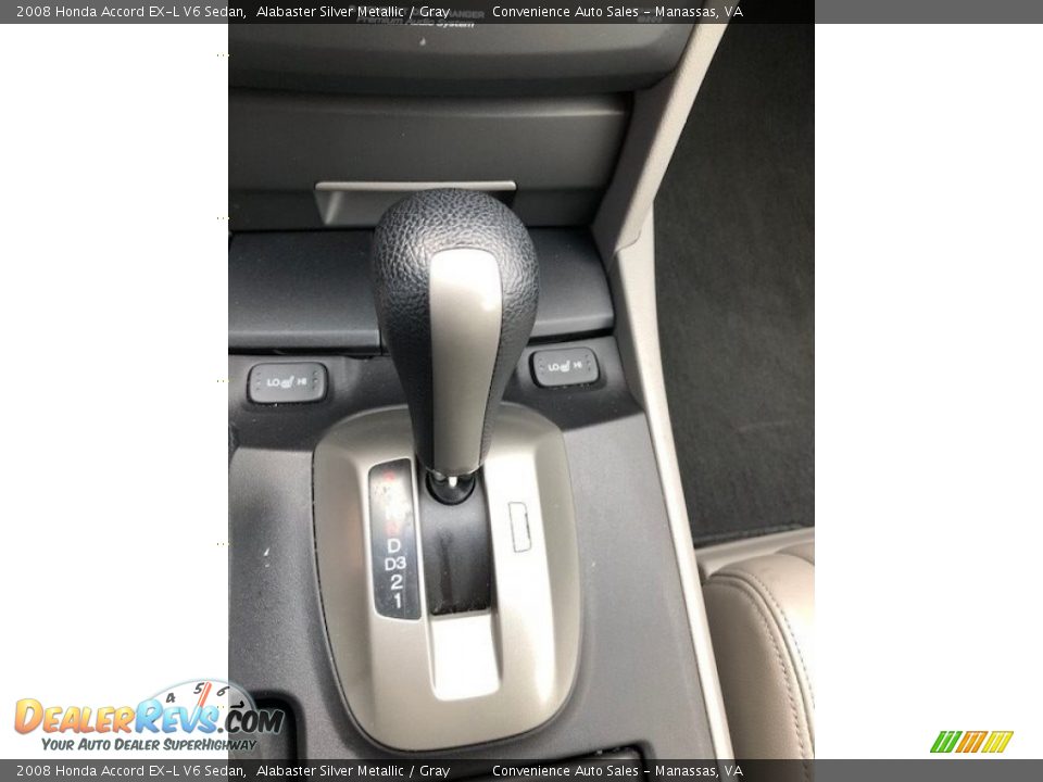 2008 Honda Accord EX-L V6 Sedan Alabaster Silver Metallic / Gray Photo #15