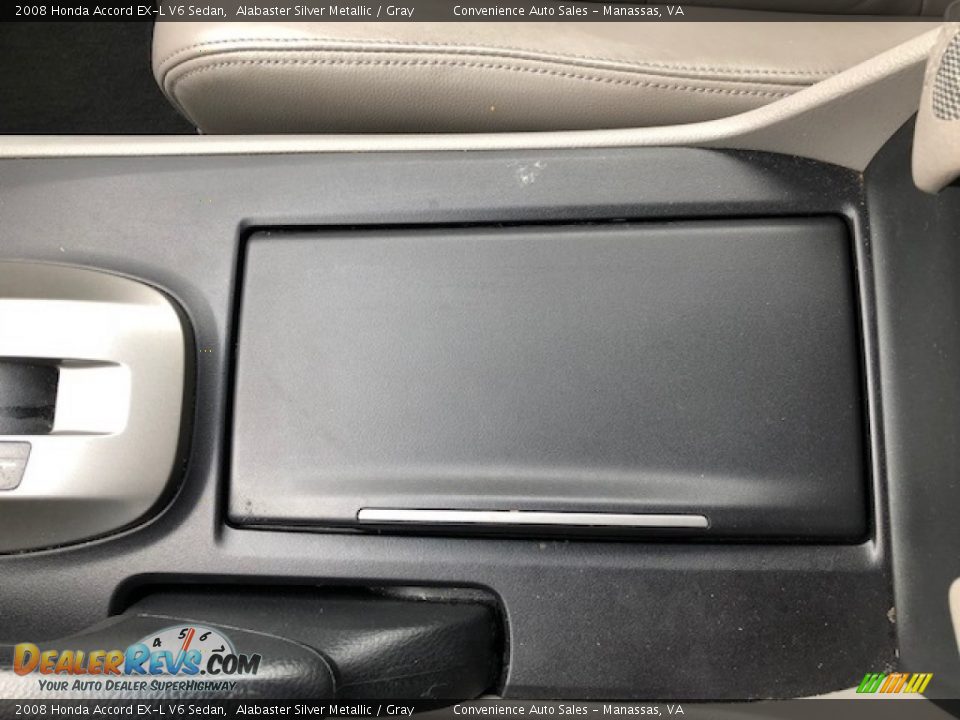 2008 Honda Accord EX-L V6 Sedan Alabaster Silver Metallic / Gray Photo #16
