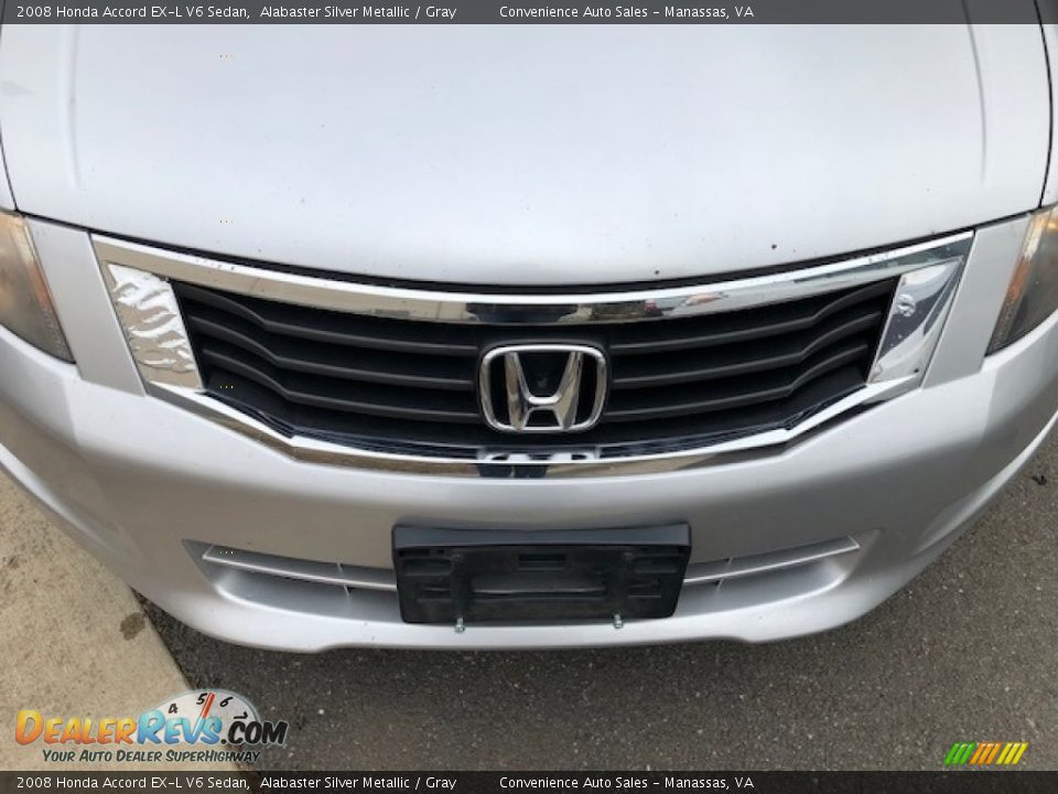 2008 Honda Accord EX-L V6 Sedan Alabaster Silver Metallic / Gray Photo #29
