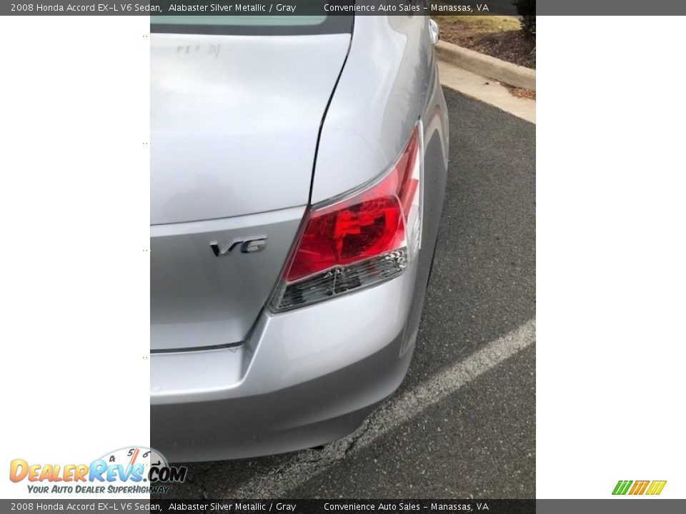 2008 Honda Accord EX-L V6 Sedan Alabaster Silver Metallic / Gray Photo #30