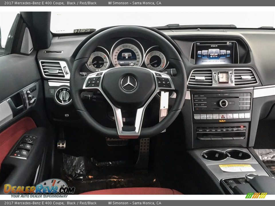 2017 Mercedes-Benz E 400 Coupe Black / Red/Black Photo #4
