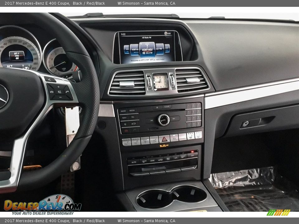 2017 Mercedes-Benz E 400 Coupe Black / Red/Black Photo #5