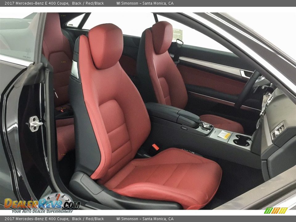 2017 Mercedes-Benz E 400 Coupe Black / Red/Black Photo #6