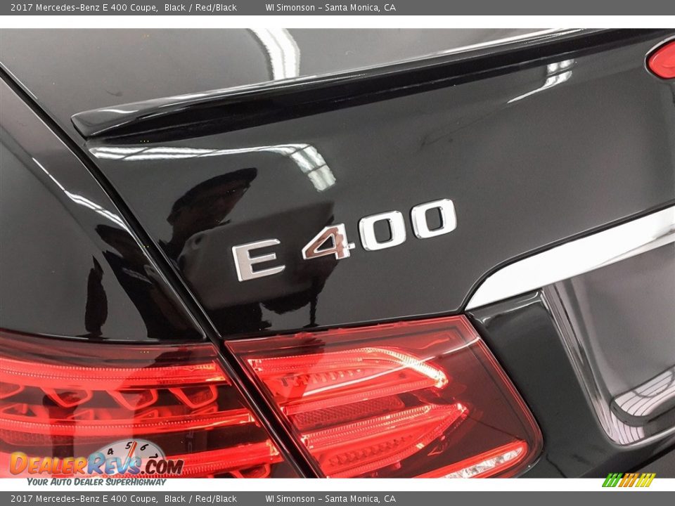 2017 Mercedes-Benz E 400 Coupe Black / Red/Black Photo #7