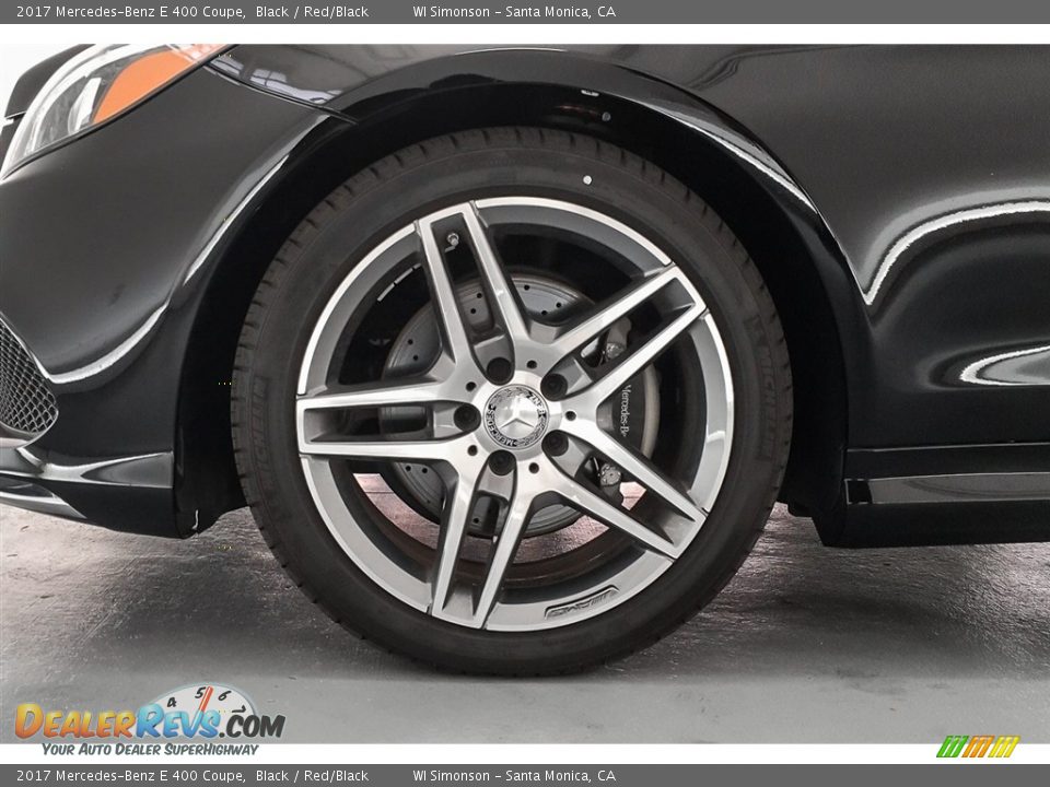 2017 Mercedes-Benz E 400 Coupe Black / Red/Black Photo #8