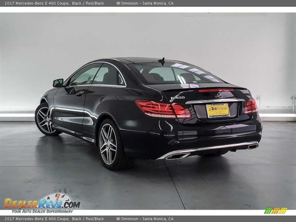 2017 Mercedes-Benz E 400 Coupe Black / Red/Black Photo #10