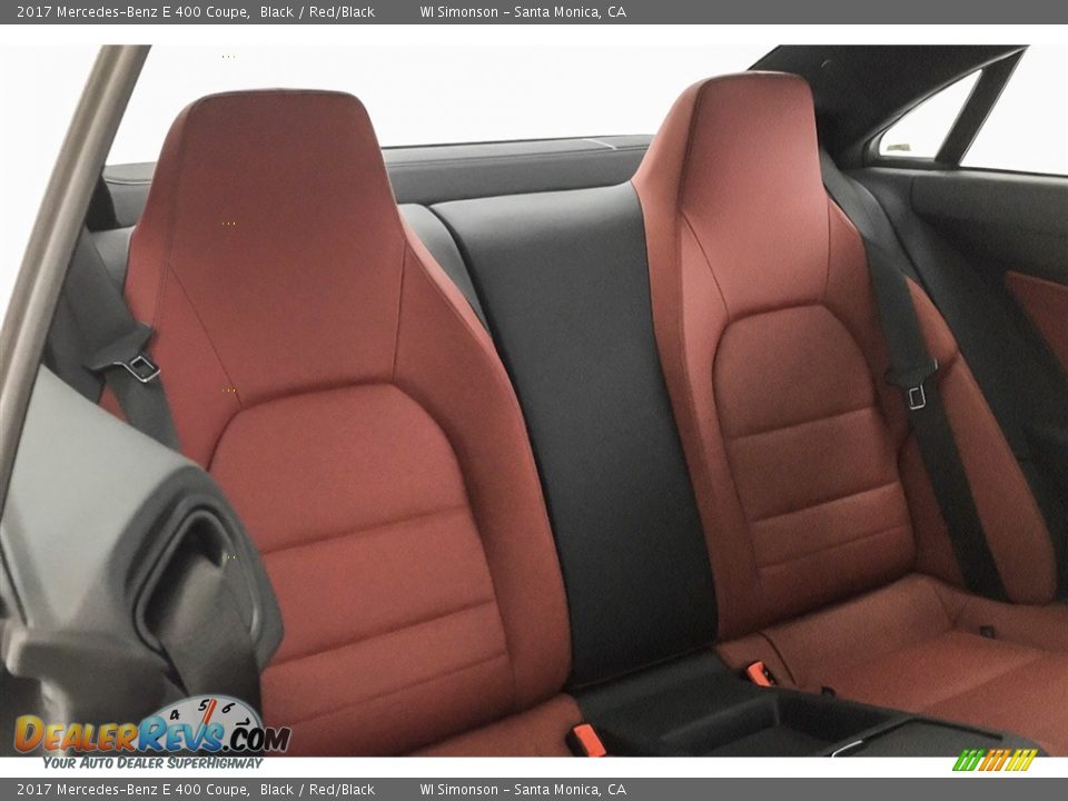 2017 Mercedes-Benz E 400 Coupe Black / Red/Black Photo #14