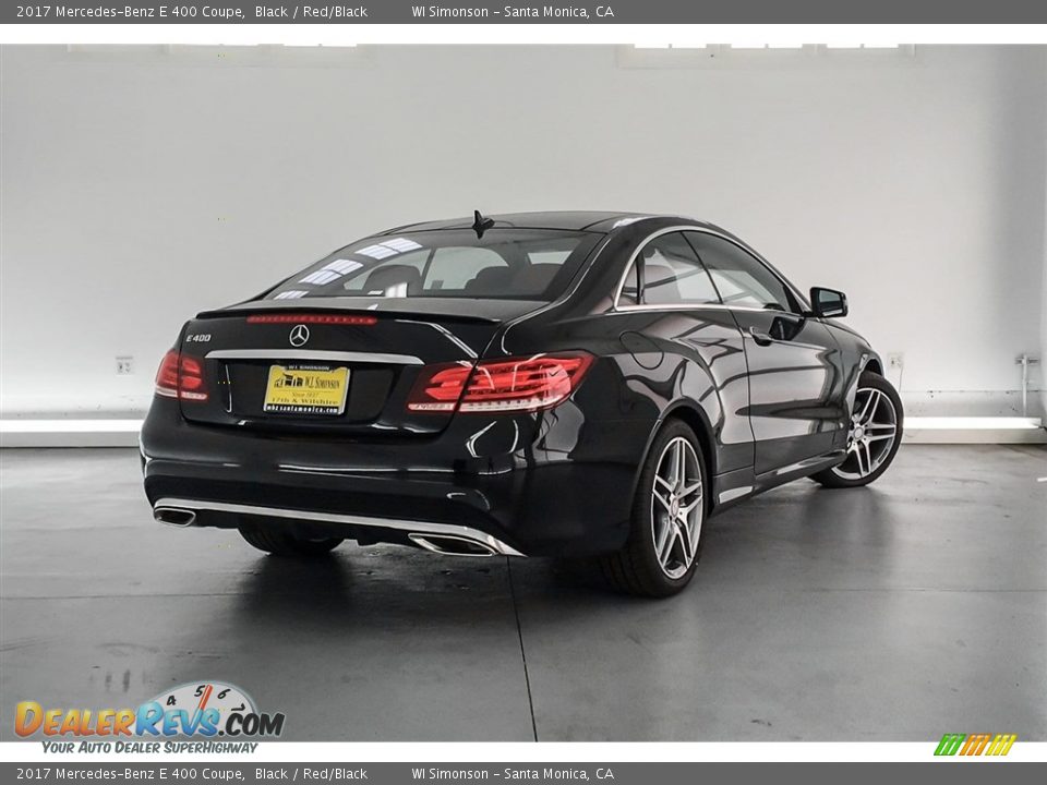 2017 Mercedes-Benz E 400 Coupe Black / Red/Black Photo #15