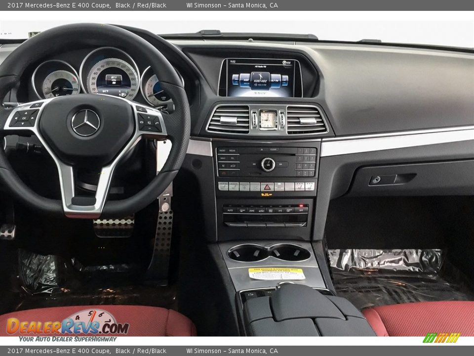 2017 Mercedes-Benz E 400 Coupe Black / Red/Black Photo #16