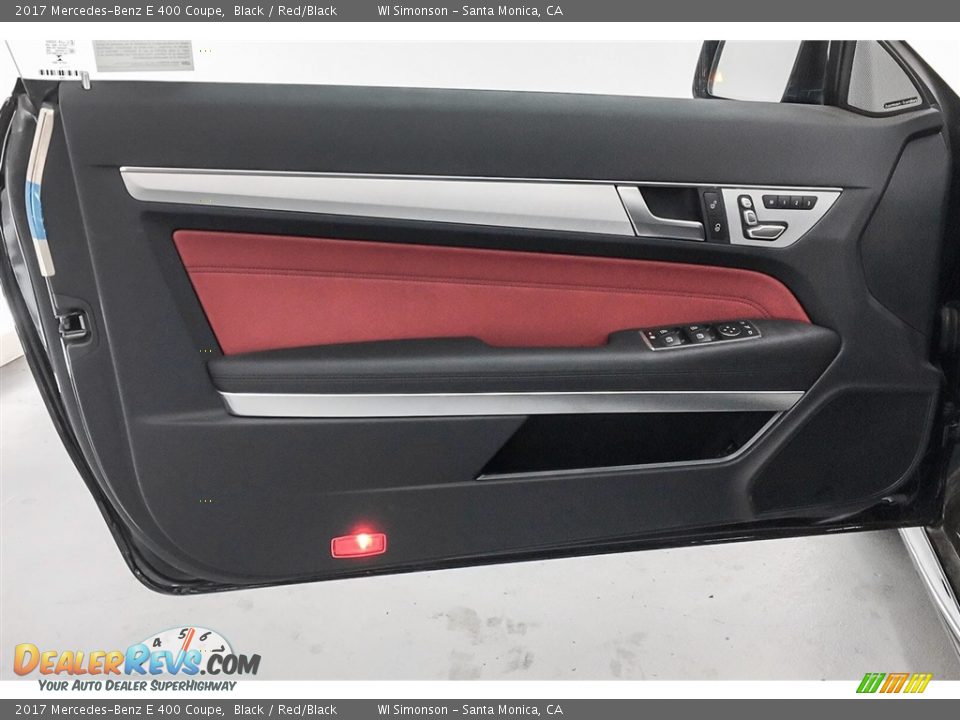 2017 Mercedes-Benz E 400 Coupe Black / Red/Black Photo #24