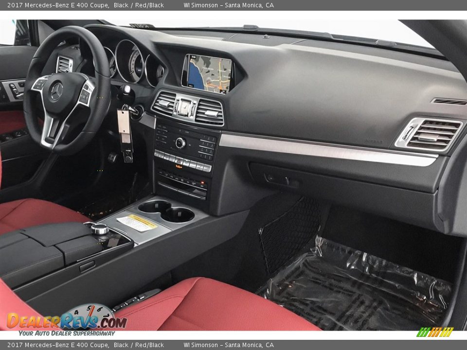 2017 Mercedes-Benz E 400 Coupe Black / Red/Black Photo #26