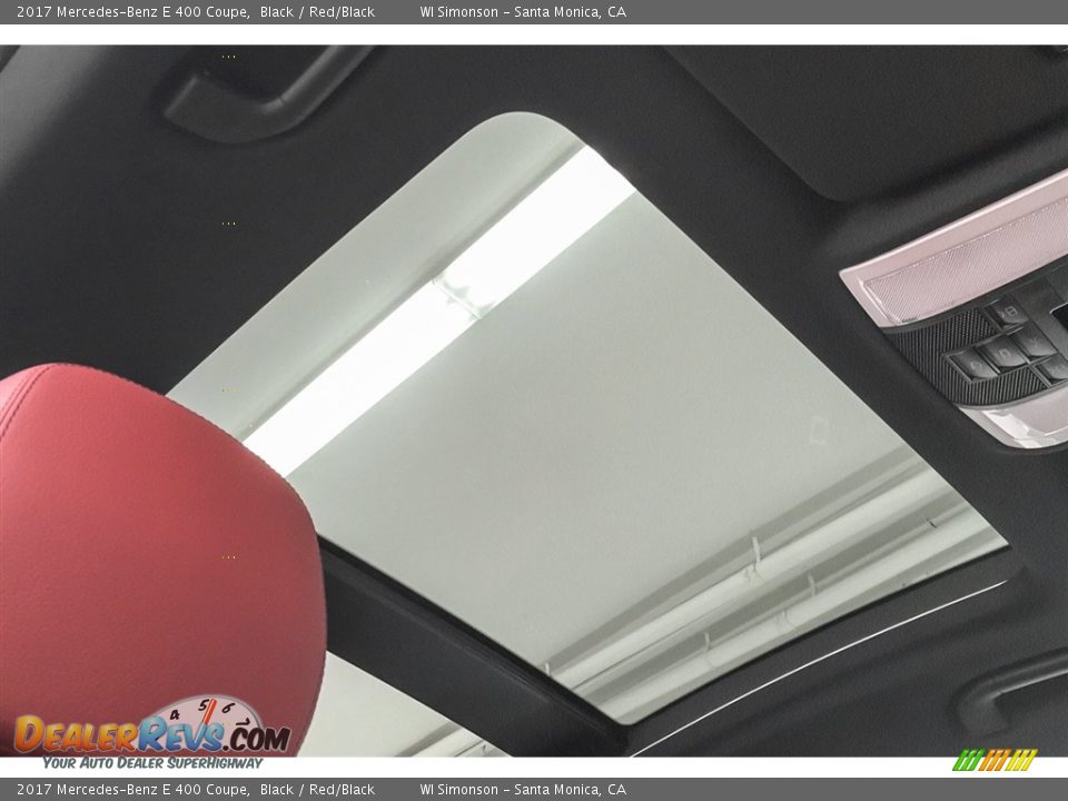2017 Mercedes-Benz E 400 Coupe Black / Red/Black Photo #28
