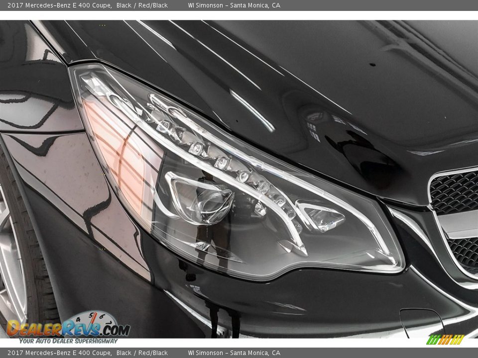 2017 Mercedes-Benz E 400 Coupe Black / Red/Black Photo #29