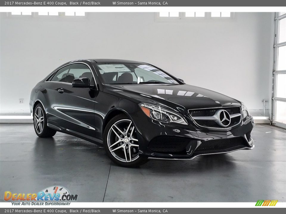 2017 Mercedes-Benz E 400 Coupe Black / Red/Black Photo #30