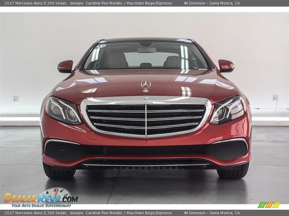 2017 Mercedes-Benz E 300 Sedan designo  Cardinal Red Metallic / Macchiato Beige/Espresso Photo #2