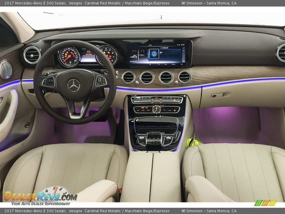 2017 Mercedes-Benz E 300 Sedan designo  Cardinal Red Metallic / Macchiato Beige/Espresso Photo #4