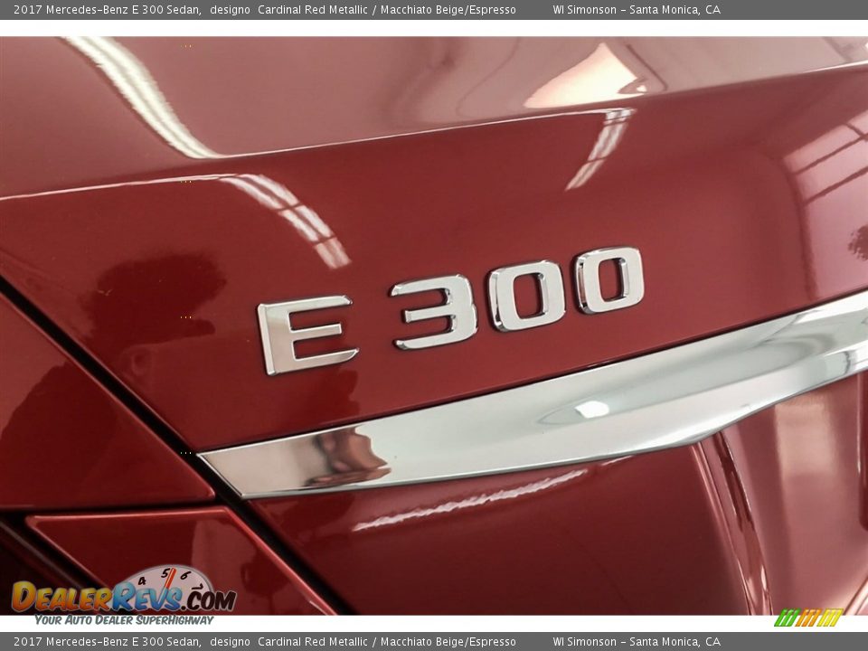 2017 Mercedes-Benz E 300 Sedan designo  Cardinal Red Metallic / Macchiato Beige/Espresso Photo #7