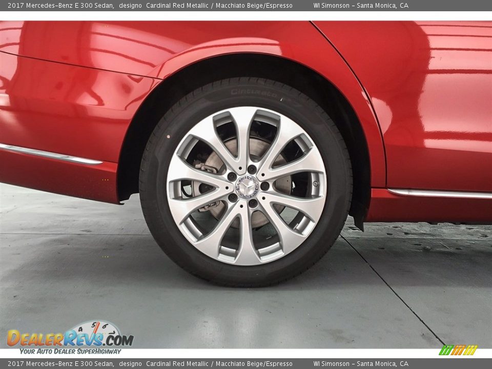 2017 Mercedes-Benz E 300 Sedan designo  Cardinal Red Metallic / Macchiato Beige/Espresso Photo #8