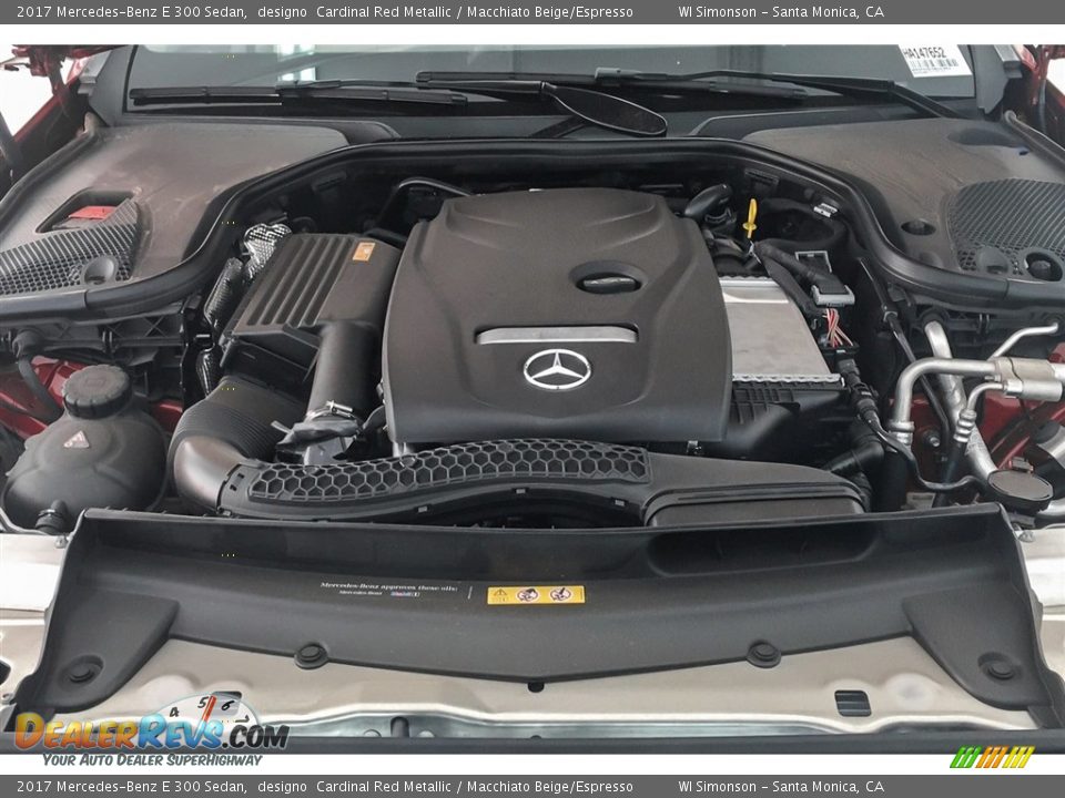 2017 Mercedes-Benz E 300 Sedan designo  Cardinal Red Metallic / Macchiato Beige/Espresso Photo #9