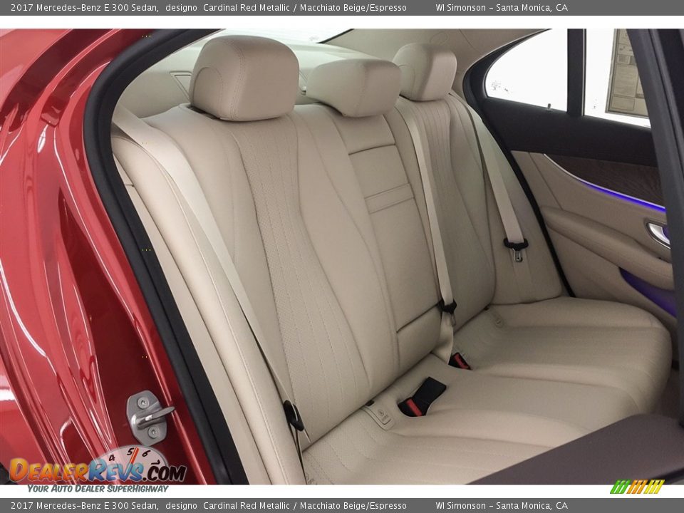2017 Mercedes-Benz E 300 Sedan designo  Cardinal Red Metallic / Macchiato Beige/Espresso Photo #14