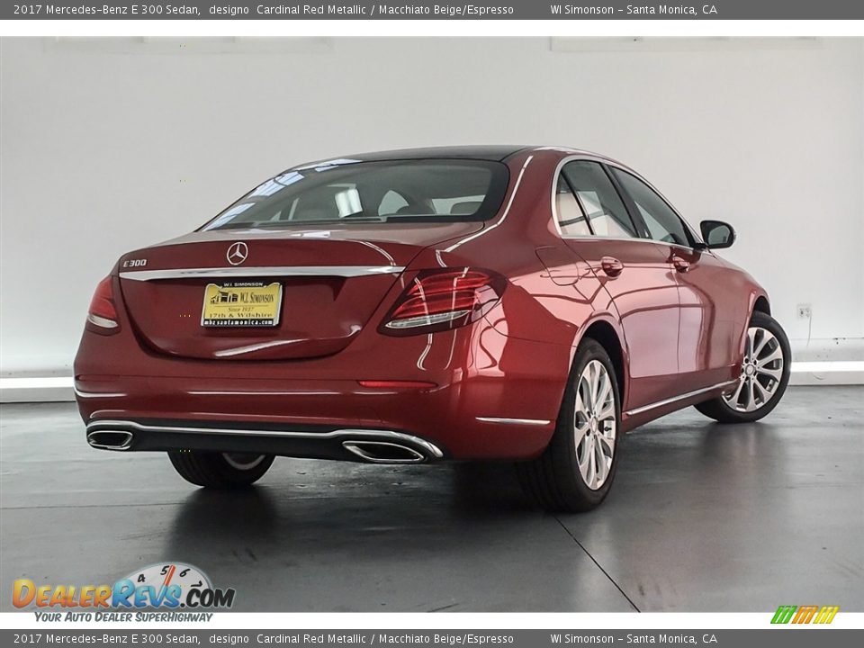2017 Mercedes-Benz E 300 Sedan designo  Cardinal Red Metallic / Macchiato Beige/Espresso Photo #15