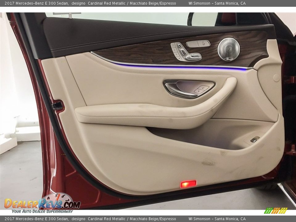 2017 Mercedes-Benz E 300 Sedan designo  Cardinal Red Metallic / Macchiato Beige/Espresso Photo #25