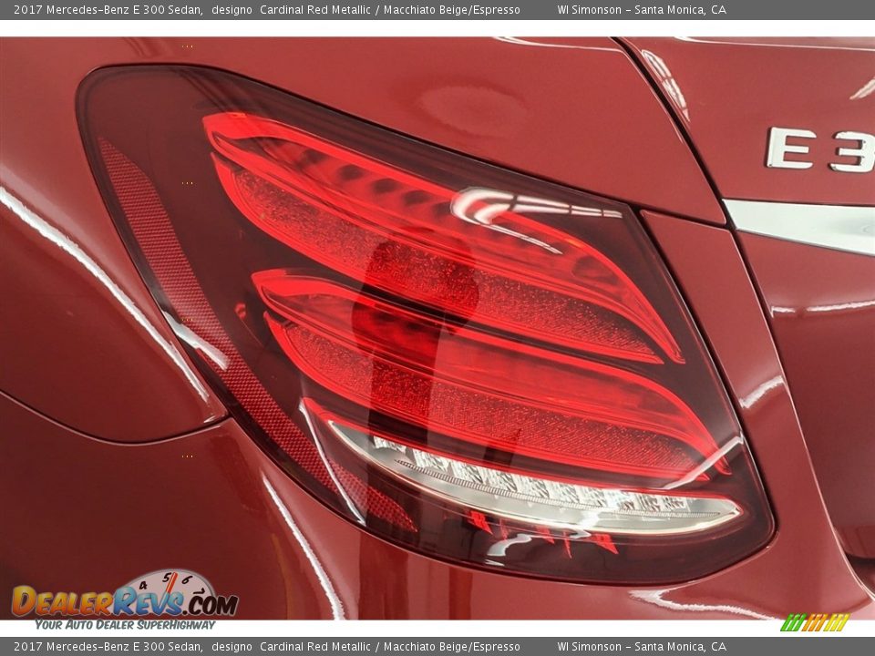 2017 Mercedes-Benz E 300 Sedan designo  Cardinal Red Metallic / Macchiato Beige/Espresso Photo #26
