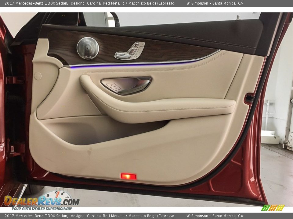 2017 Mercedes-Benz E 300 Sedan designo  Cardinal Red Metallic / Macchiato Beige/Espresso Photo #28