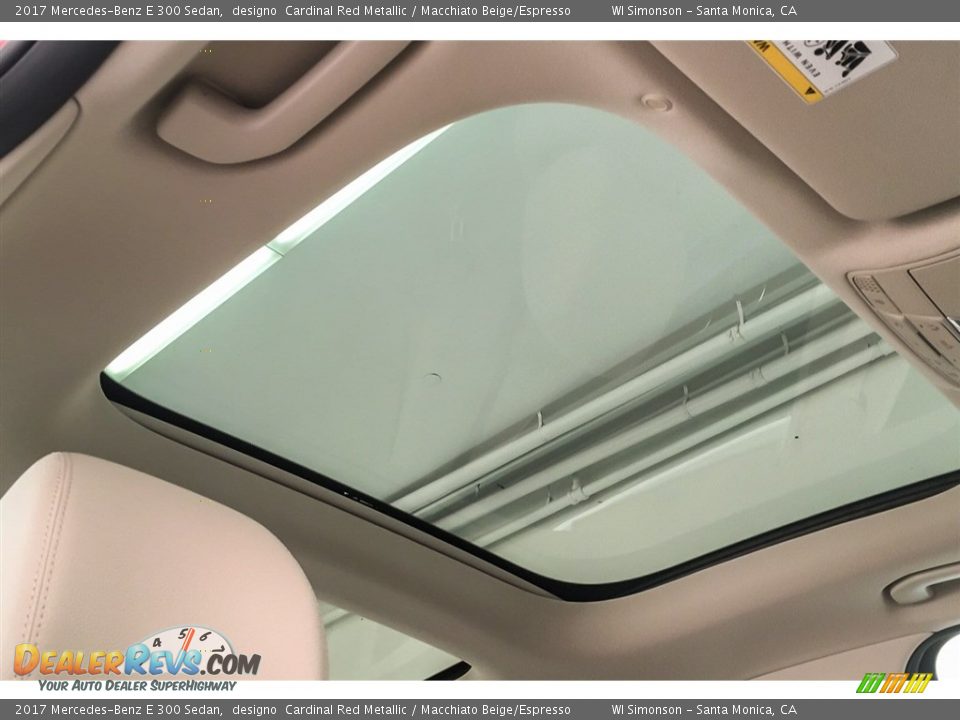 2017 Mercedes-Benz E 300 Sedan designo  Cardinal Red Metallic / Macchiato Beige/Espresso Photo #29