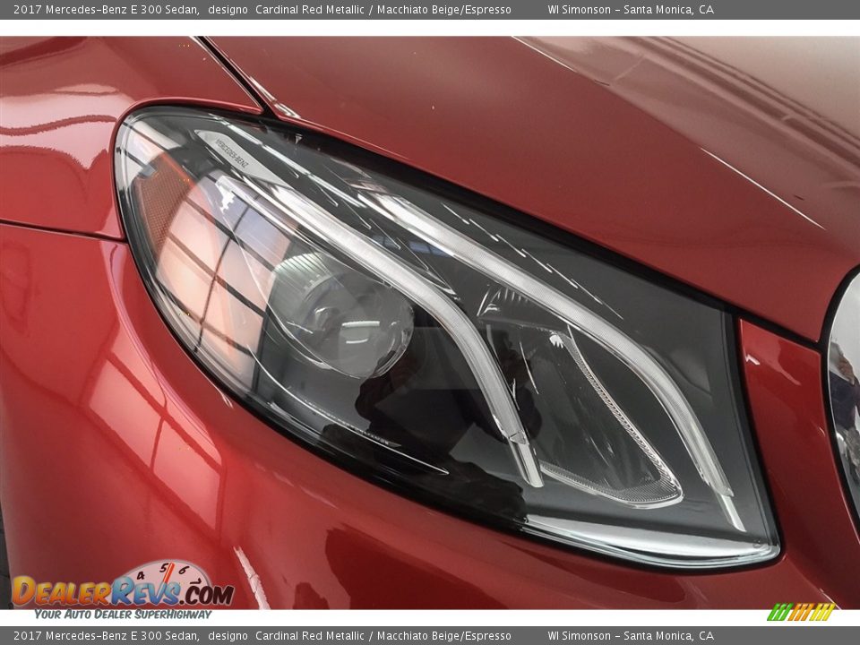 2017 Mercedes-Benz E 300 Sedan designo  Cardinal Red Metallic / Macchiato Beige/Espresso Photo #30