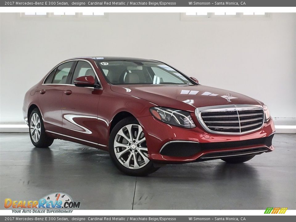 2017 Mercedes-Benz E 300 Sedan designo  Cardinal Red Metallic / Macchiato Beige/Espresso Photo #32