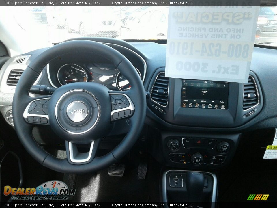 2018 Jeep Compass Latitude Billet Silver Metallic / Black Photo #13