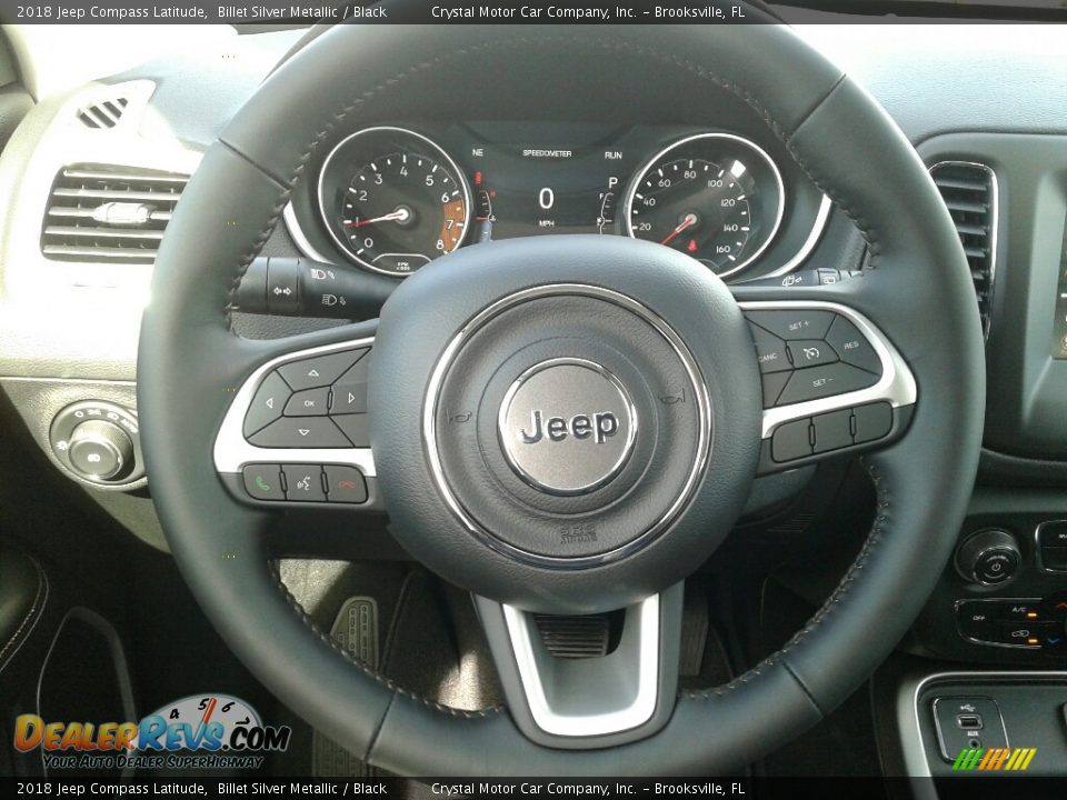 2018 Jeep Compass Latitude Billet Silver Metallic / Black Photo #14