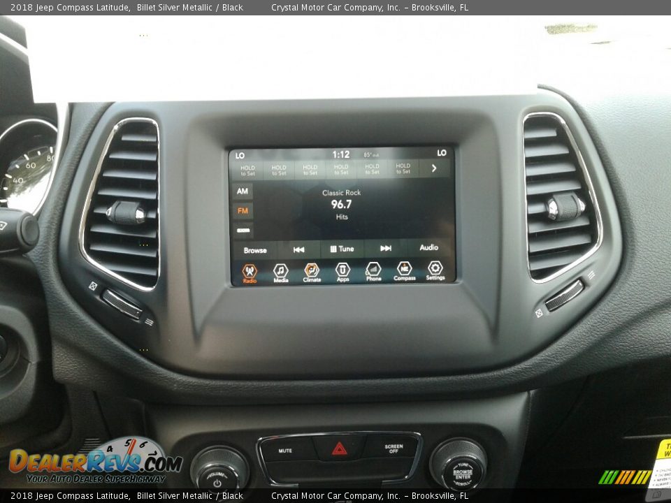 2018 Jeep Compass Latitude Billet Silver Metallic / Black Photo #15