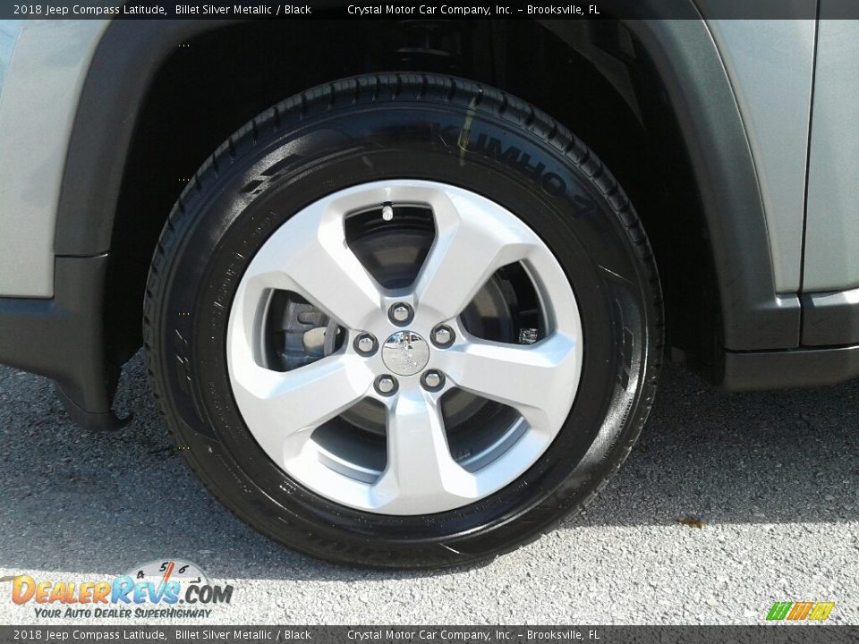 2018 Jeep Compass Latitude Billet Silver Metallic / Black Photo #20