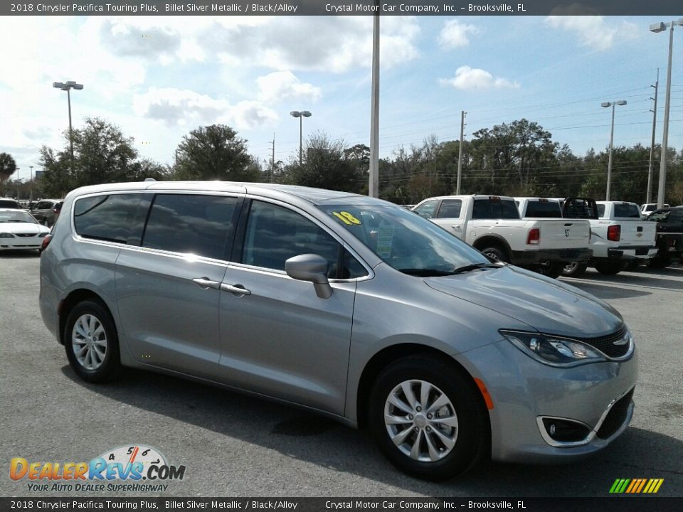 2018 Chrysler Pacifica Touring Plus Billet Silver Metallic / Black/Alloy Photo #8