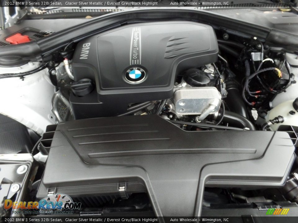 2012 BMW 3 Series 328i Sedan Glacier Silver Metallic / Everest Grey/Black Highlight Photo #6