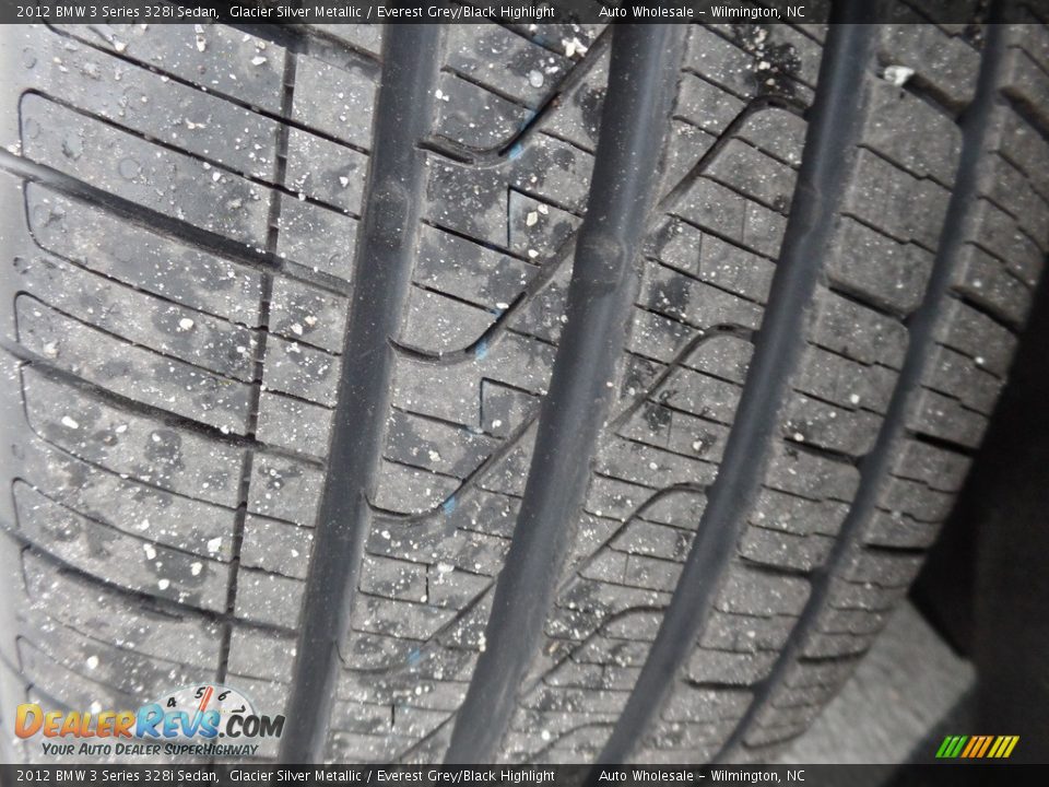 2012 BMW 3 Series 328i Sedan Glacier Silver Metallic / Everest Grey/Black Highlight Photo #9