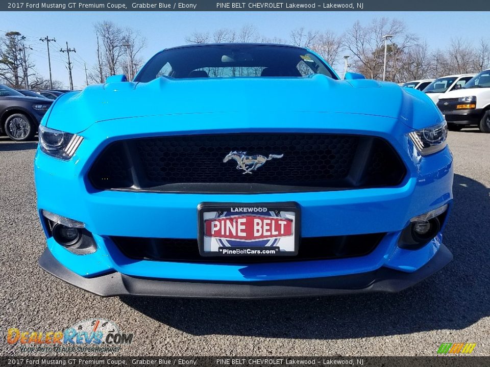 2017 Ford Mustang GT Premium Coupe Grabber Blue / Ebony Photo #2