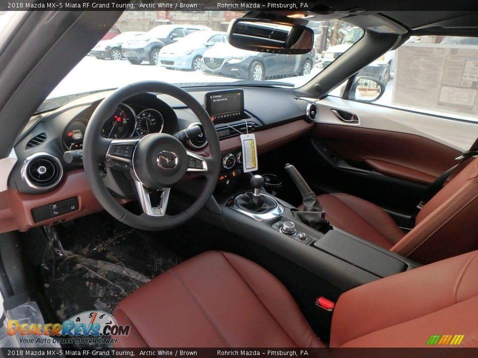 Brown Interior - 2018 Mazda MX-5 Miata RF Grand Touring Photo #7