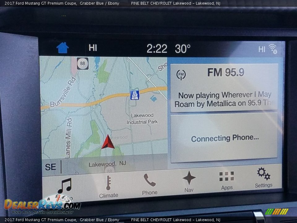 2017 Ford Mustang GT Premium Coupe Grabber Blue / Ebony Photo #10