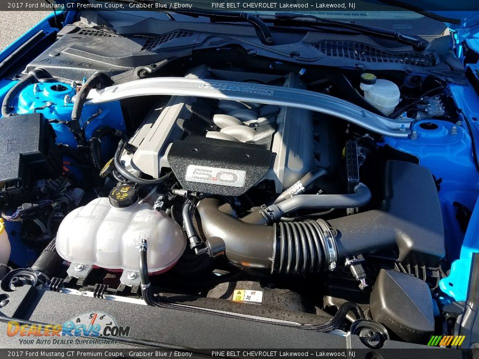 2017 Ford Mustang GT Premium Coupe Grabber Blue / Ebony Photo #16