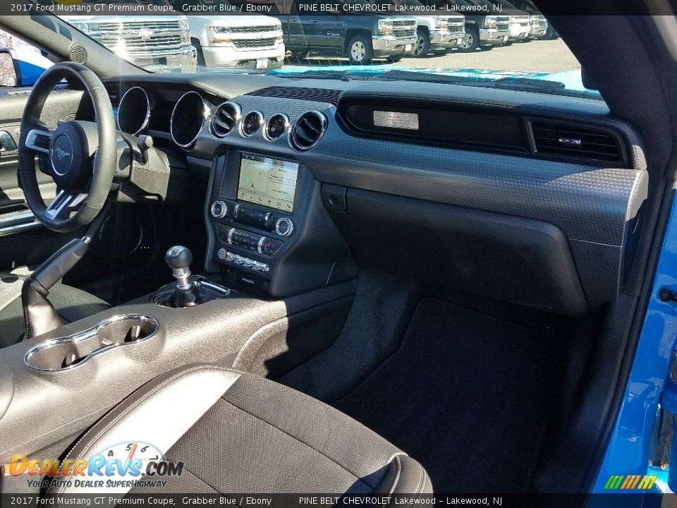2017 Ford Mustang GT Premium Coupe Grabber Blue / Ebony Photo #24