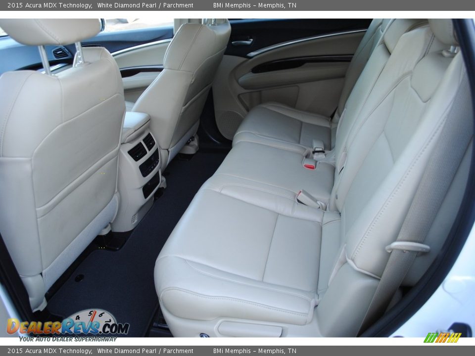 2015 Acura MDX Technology White Diamond Pearl / Parchment Photo #28