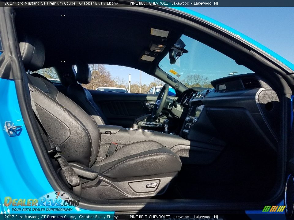 2017 Ford Mustang GT Premium Coupe Grabber Blue / Ebony Photo #25