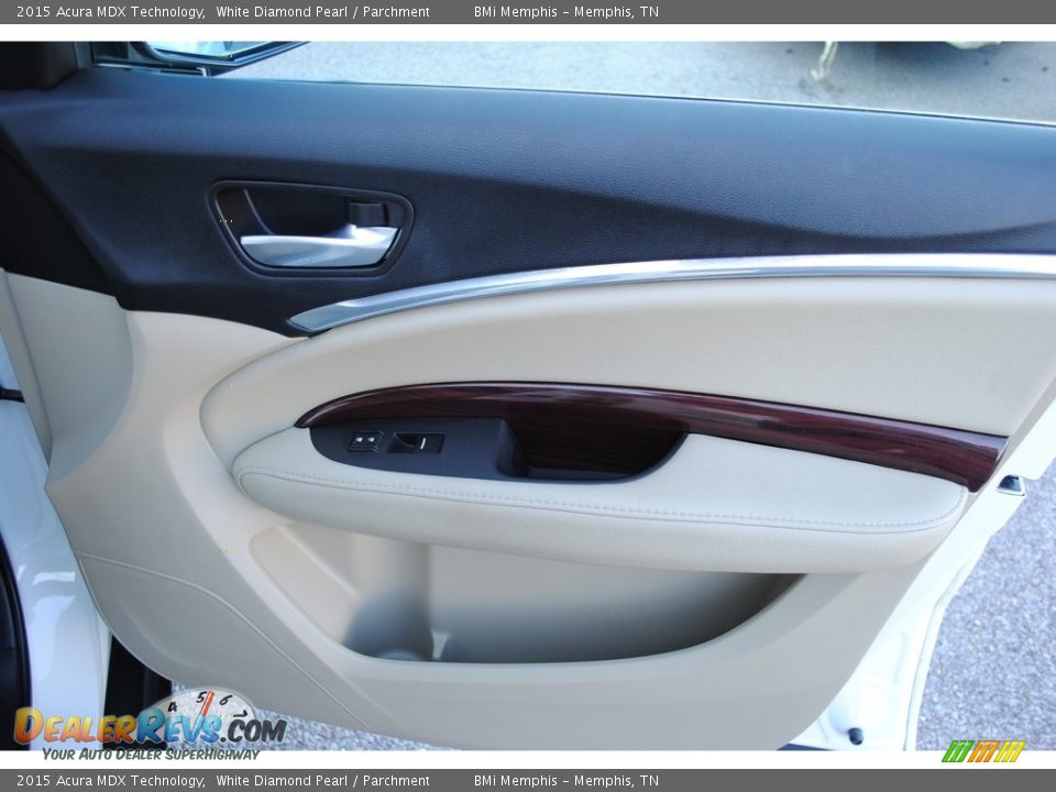 2015 Acura MDX Technology White Diamond Pearl / Parchment Photo #33