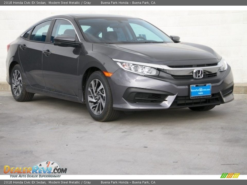 2018 Honda Civic EX Sedan Modern Steel Metallic / Gray Photo #1