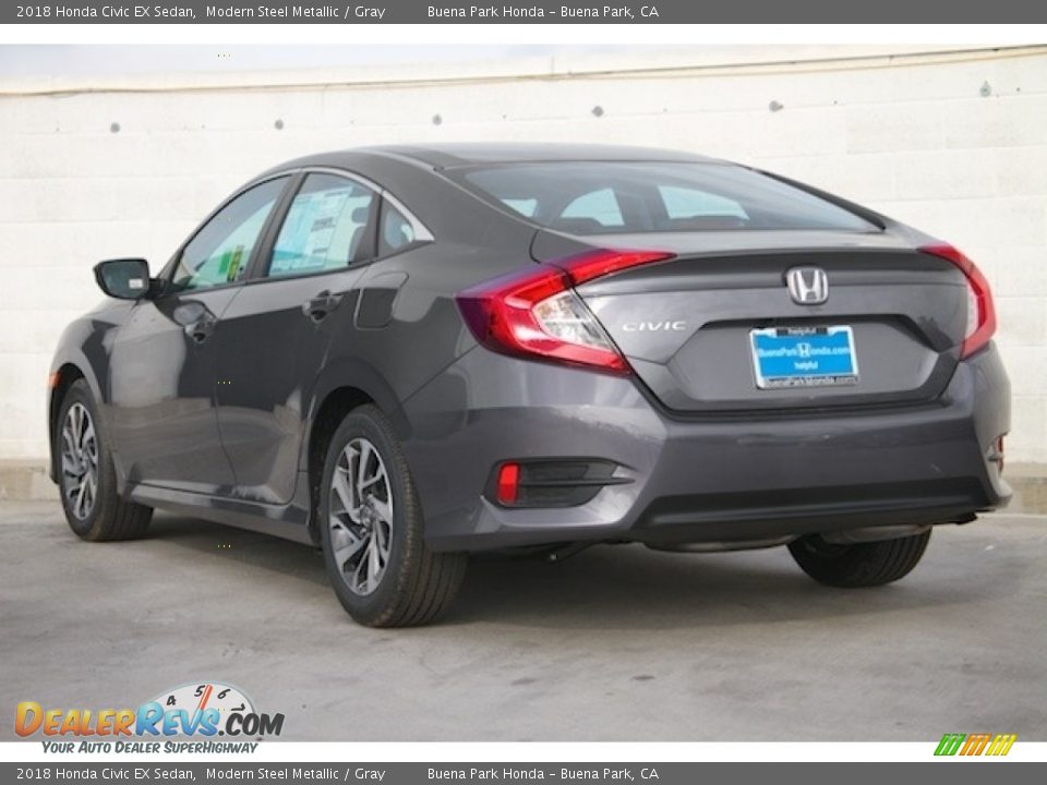 2018 Honda Civic EX Sedan Modern Steel Metallic / Gray Photo #2